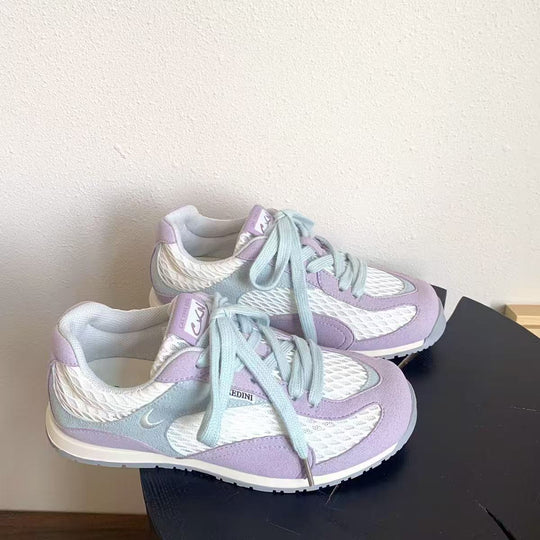 Damen Sportliche Sneakers mit atmungsaktiver Mesh-Oberfläche und dämpfendem Sohlenprofil EB