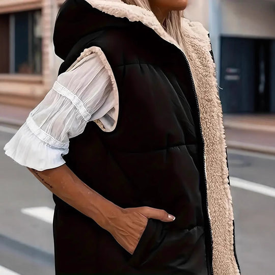 Damen Wendejacke mit sherpa Innenfutter EB