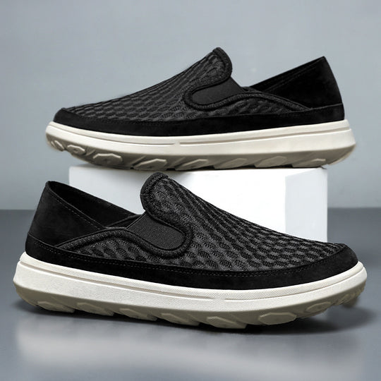 Damen Atmungsaktive Slip-On Freizeitschuhe mit flexibler Sohlentechnologie EB