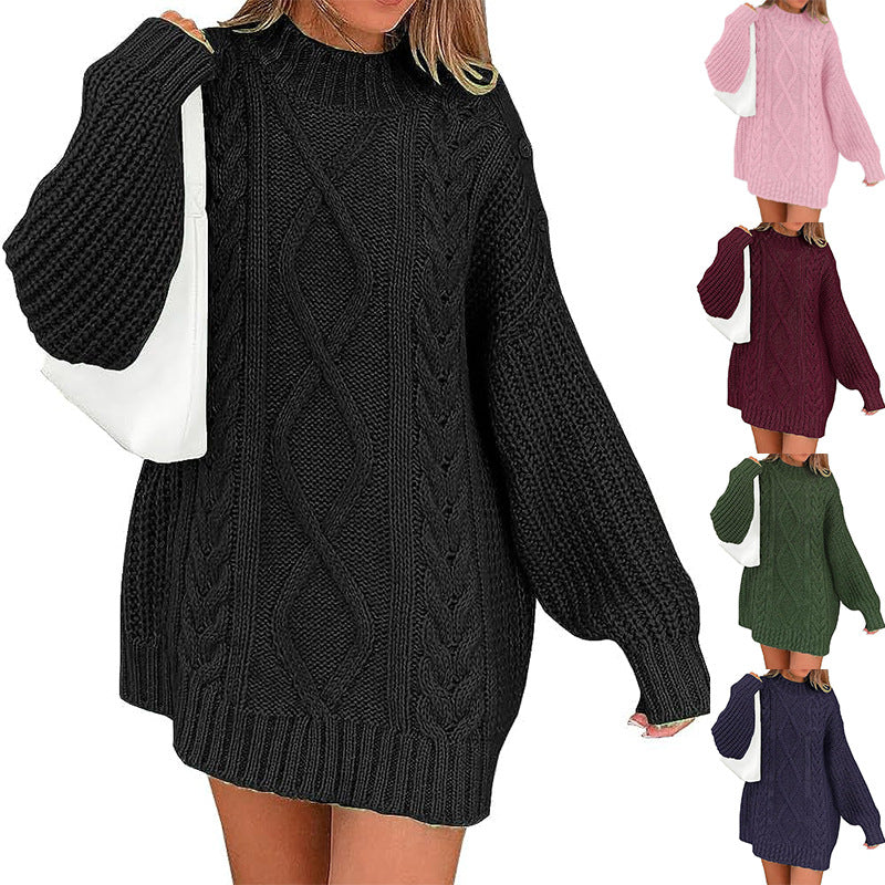 Damen Strickpullover mit oversized Schnitt EB