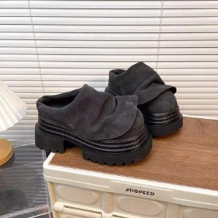 Damen Mokassins mit trendiger Rüschendetails und bequemer Sohle EB