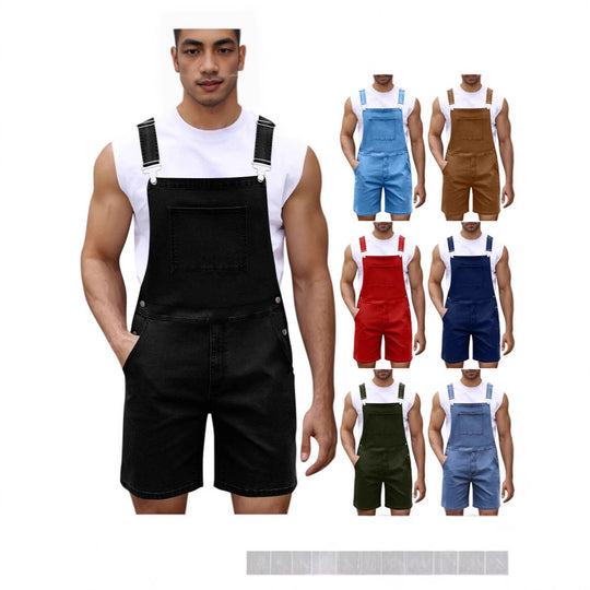 Herren Lässige Denim-Latzhose EB