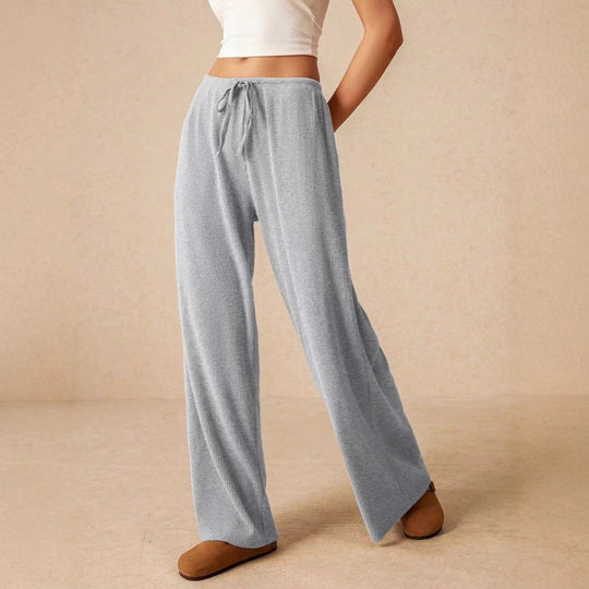 Damen weite und bequeme Loungehose aus Rippstoff EB