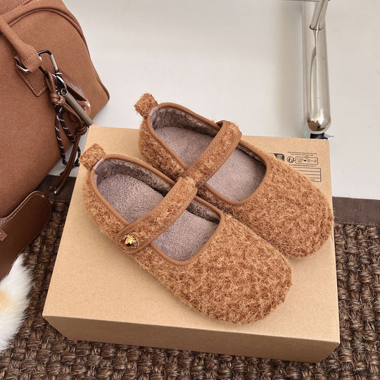 Damen Hausschuhe mit weichem Futter und verstellbarem Riemen EB