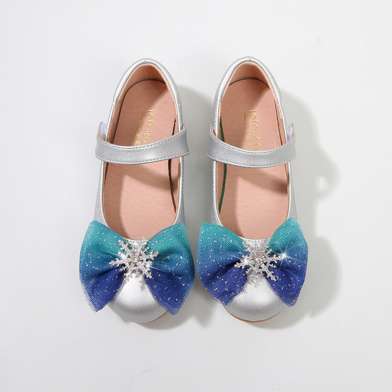 Mädchen Ballerinas mit glitzerndem Schleifen-Design EB
