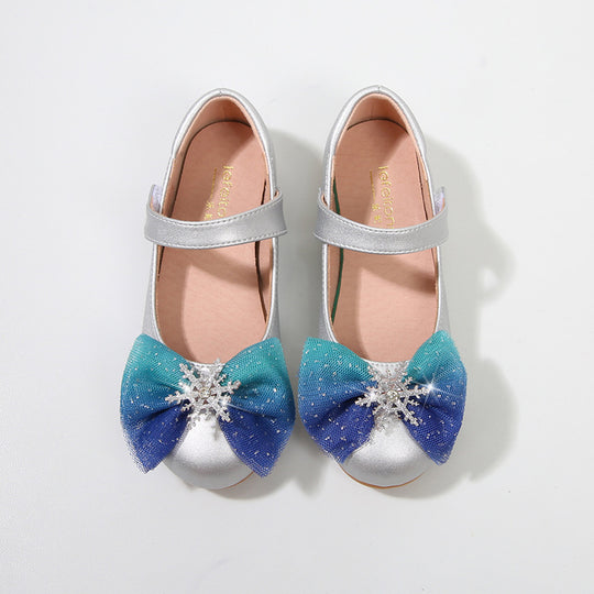 Mädchen Ballerinas mit glitzerndem Schleifen-Design EB