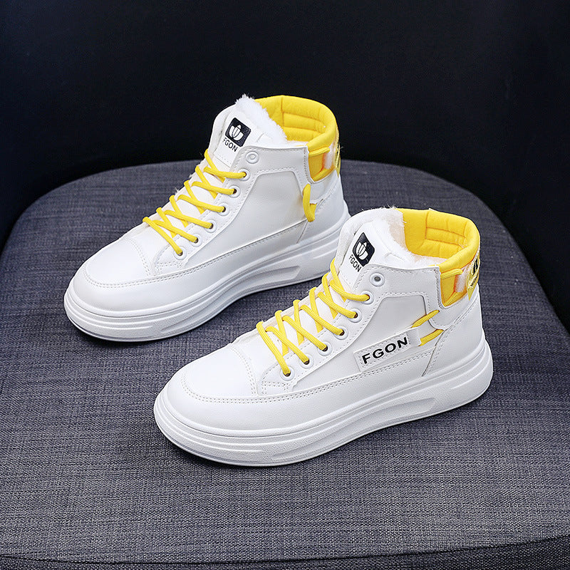 Damen Hohe Sneakers mit kuscheligem Innenfutter und sportivem Design EB
