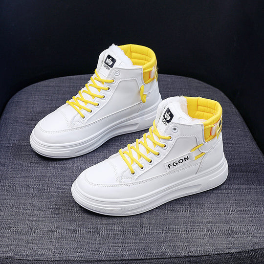 Damen Hohe Sneakers mit kuscheligem Innenfutter und sportivem Design EB