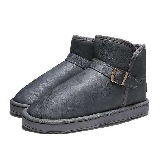 Damen elegante kurze Stiefel mit verstellbarem Riemen EB