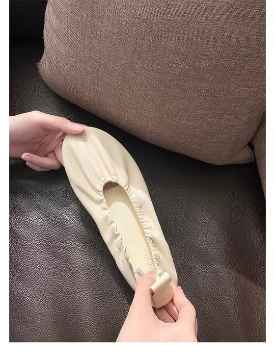 Damen elegante Mokassins mit flexiblem Gummizug EB