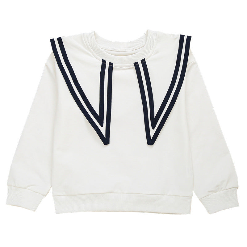 Damen Sweatshirt mit maritimem Kragen EB