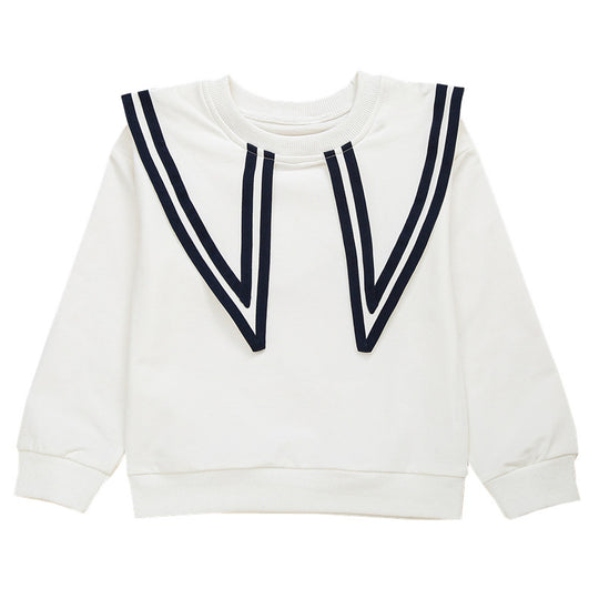 Damen Sweatshirt mit maritimem Kragen EB