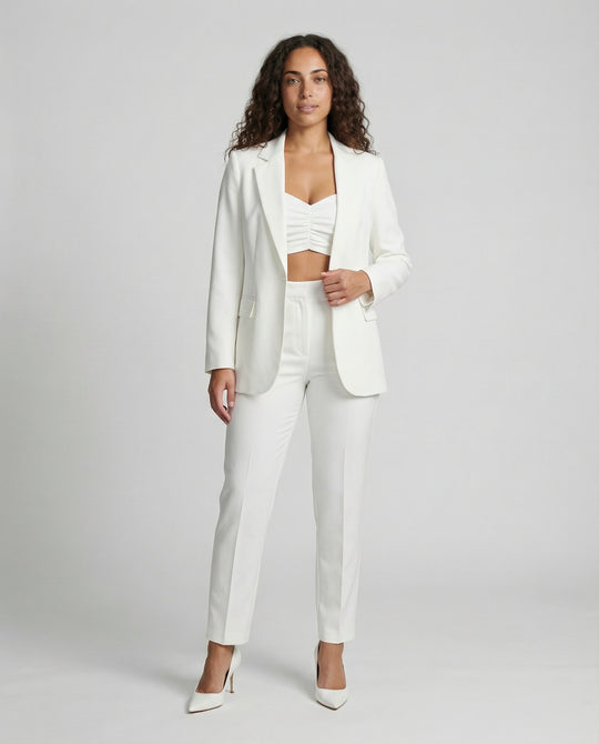 EB Stylisches 3-teiliges Set (Blazer, Oberteil, Hose)