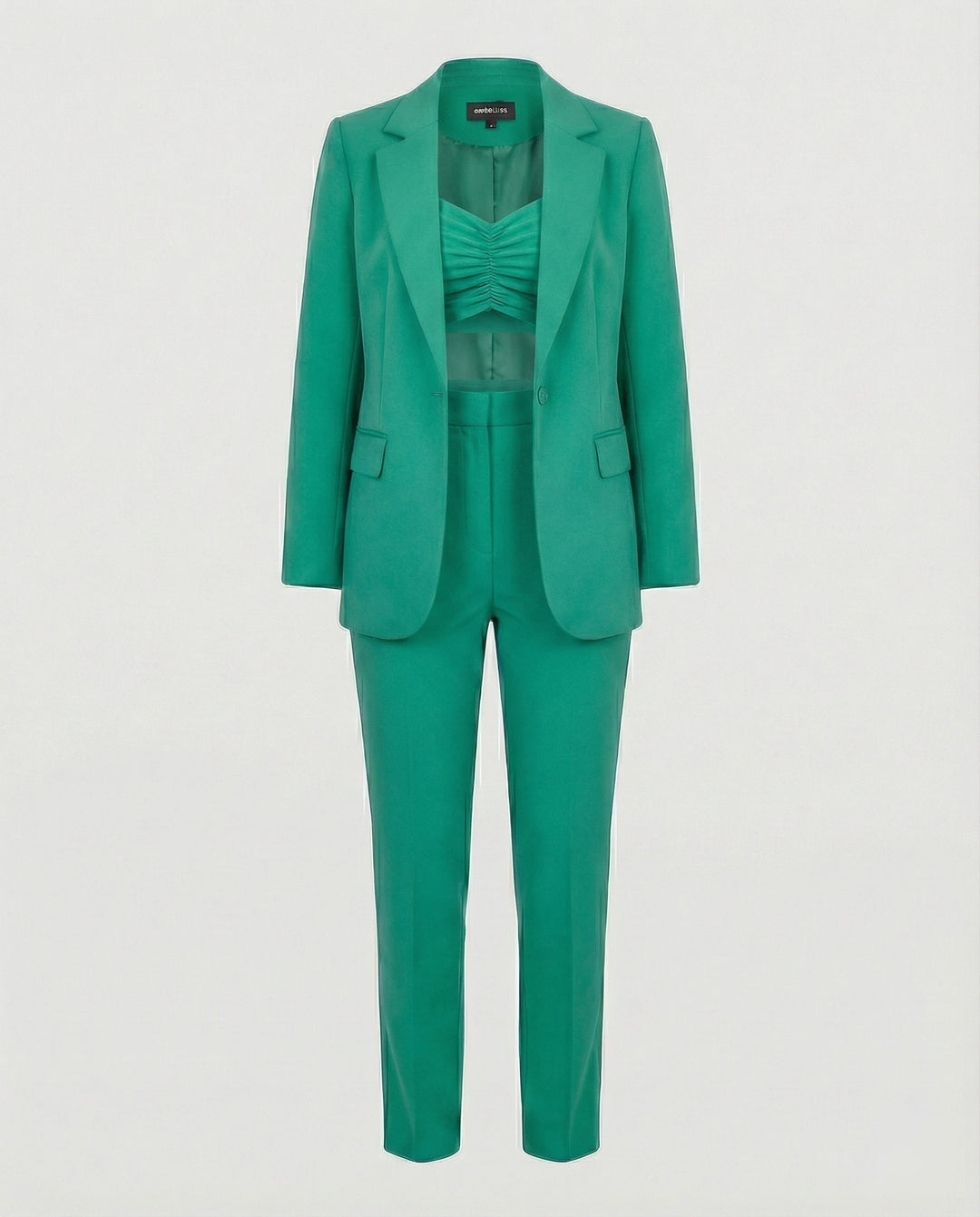 EB Stylisches 3-teiliges Set (Blazer, Oberteil, Hose)