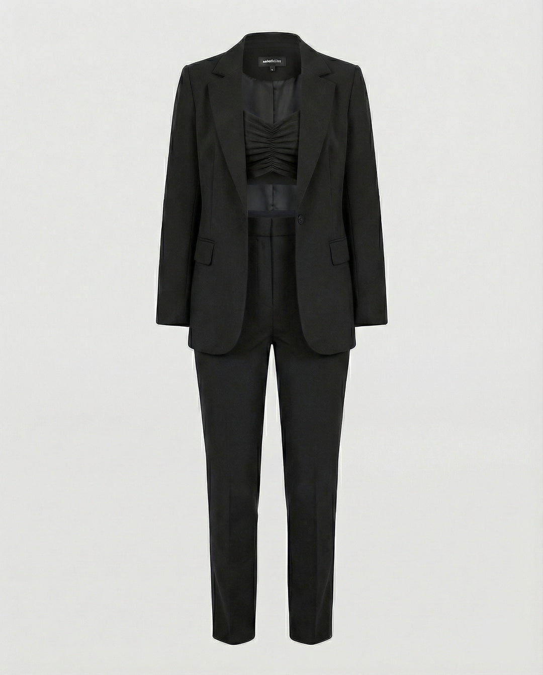 EB Stylisches 3-teiliges Set (Blazer, Oberteil, Hose)