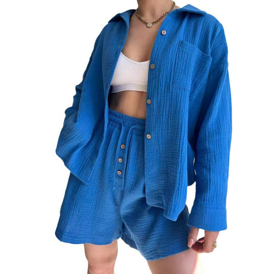 Damen modische und lässige Shirtjacke EB