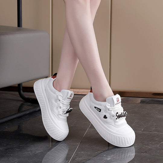 Damen modische Sneakers mit elastischem Klettverschluss und strukturiertem Obermaterial EB