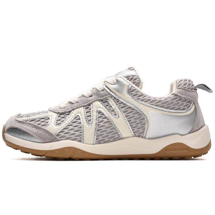 Damen Atmungsaktive Fitness-Sneaker mit flexiblem Mesh-Obermaterial und rutschfester Sohle EB