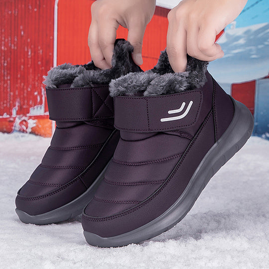 Damen isolierte Winterstiefel mit rutschfester Sohle und praktischem Klettverschluss EB