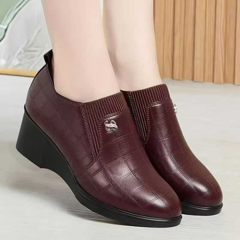Damen Komfortable Wedge-Stiefeletten mit elegantem Design und elastischen Einsätzen EB