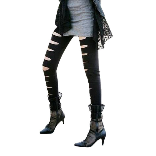 Damen Leggings mit modischen Cut-Outs EB