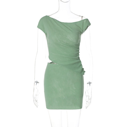 Damen Figurumspielendes Cocktailkleid mit raffiniertem Raffungselement EB
