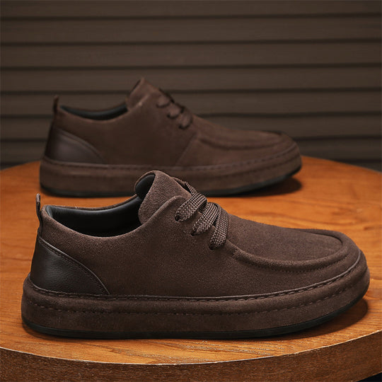 Damen Bequeme Veloursledersneaker mit modischer Schnürung EB