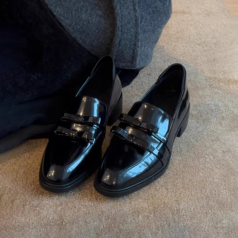 Damen Elegante Mokassins mit stilvoller Schleifenverzierung EB