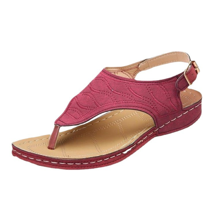 Damen Bequeme und modische Zehentrenner-Sandalen EB