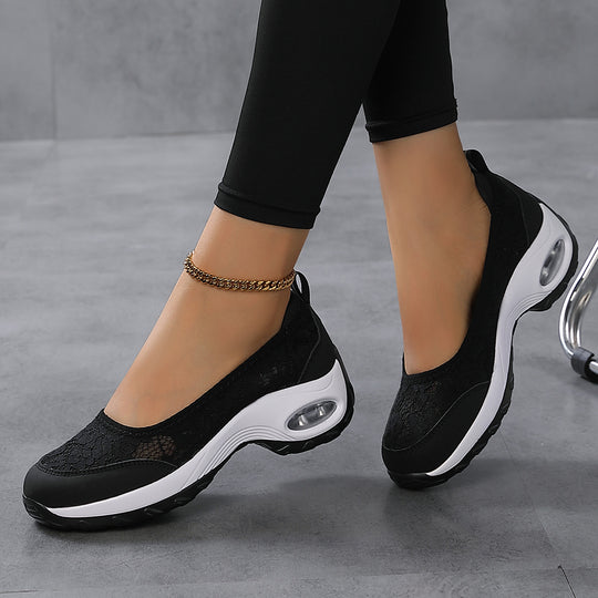 Damen Bunte Sneaker mit luftdurchlässiger Spitze EB