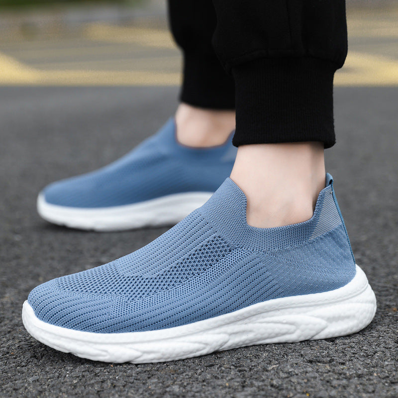 Damen Bequeme Slip-On Laufschuhe mit elastischem Obermaterial EB