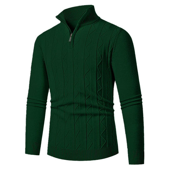 Herren eleganter Rollkragenpullover mit Strukturdesign EB