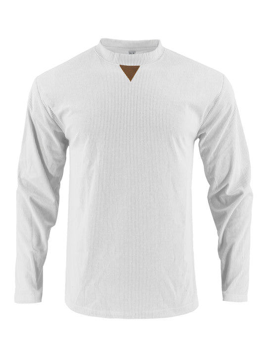 Herren Langarmshirt mit strukturiertem Rippdesign EB
