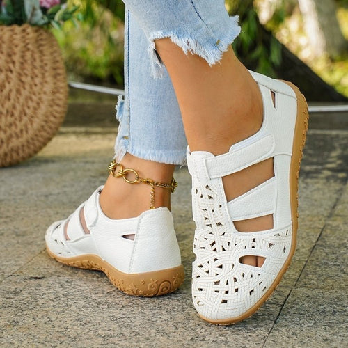 Damen Komfortable und luftige Riemchen-Sandalen EB