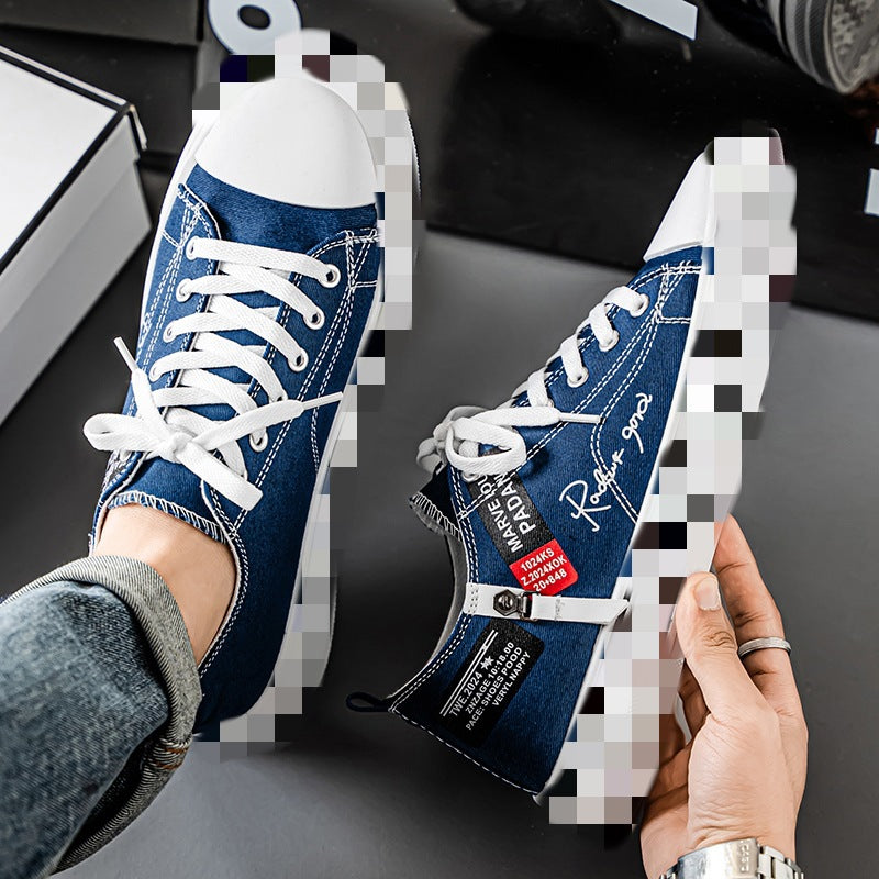 Damen Komfortable Denim Sneakers mit Atmungsaktivem Obermaterial EB