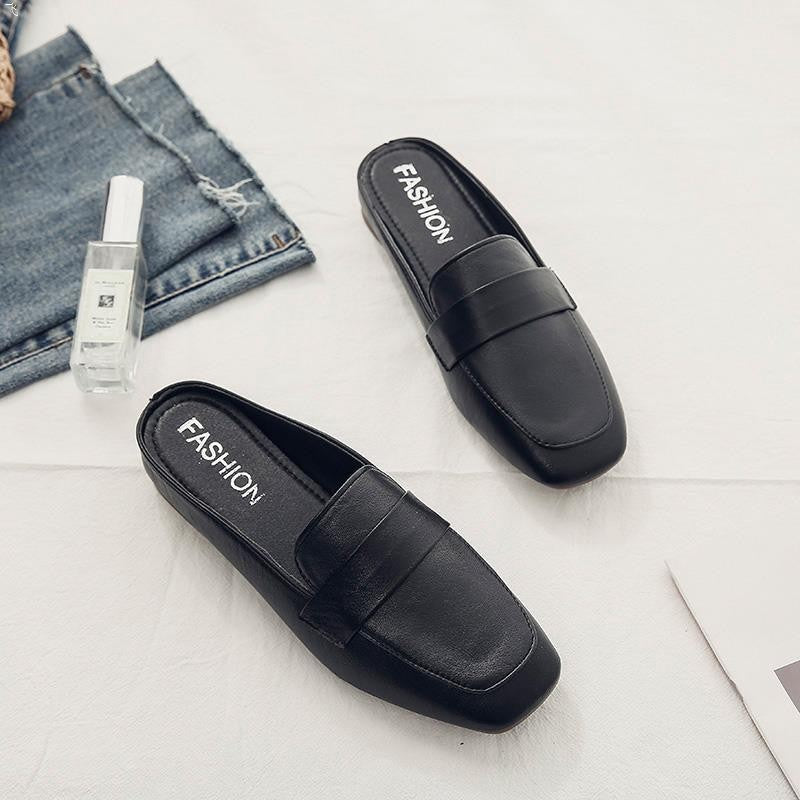 Damen elegante Slipper mit modischem Ledermuster EB