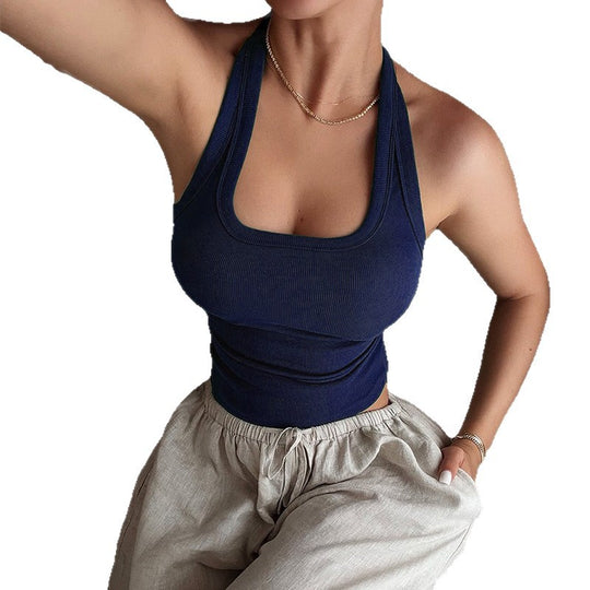 Damen Sportliches Tanktop mit rückenfreier Gestaltung EB