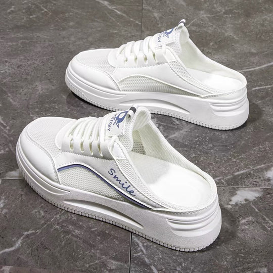 Damen Sportliche Slip-On Sneakers mit atmungsaktiver Mesh-Oberfläche und zusätzlichem Komfort EB
