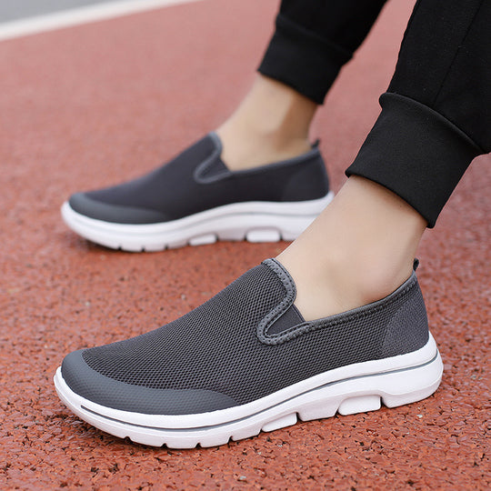 Damen Slip-On Freizeit-Schuhe mit atmungsaktivem Mesh-Obermaterial und flexibler Sohle EB