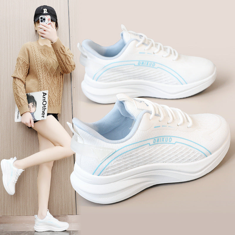 Damen Lauf-Sneaker mit atmungsaktivem Mesh-Obermaterial und dämpfender Sohle EB
