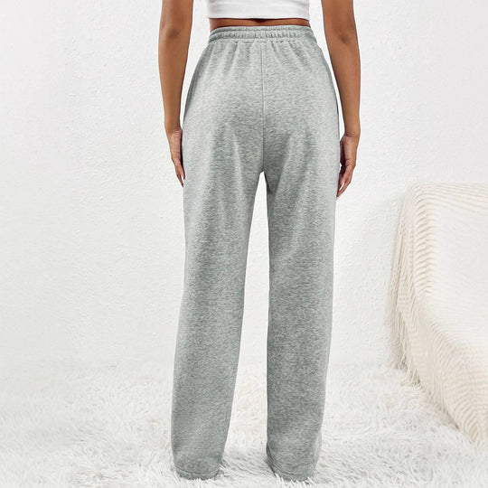 Damen lässige Plissee-Hose mit elastischem Bund EB