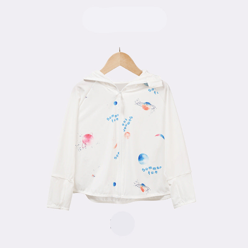 Kinder UV-Schutzjacke mit Kapuze und atmungsaktiven Eigenschaften EB