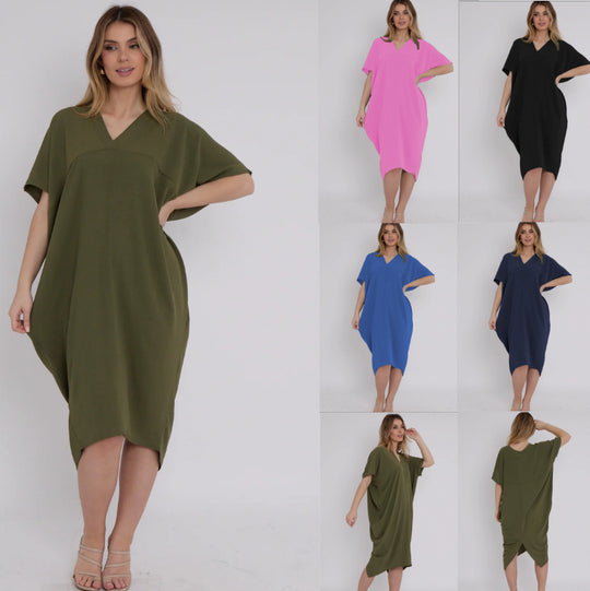 Damen Übergröße Sommerkleid EB