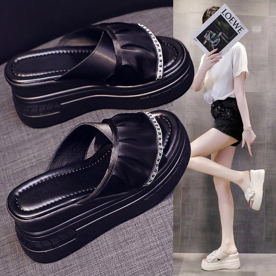 Damen Komfortable Plateau-Sandalen EB