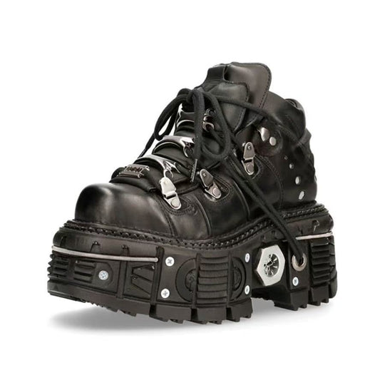 Damen Stabile High-Top Stiefel mit robuster Gummisohle EB
