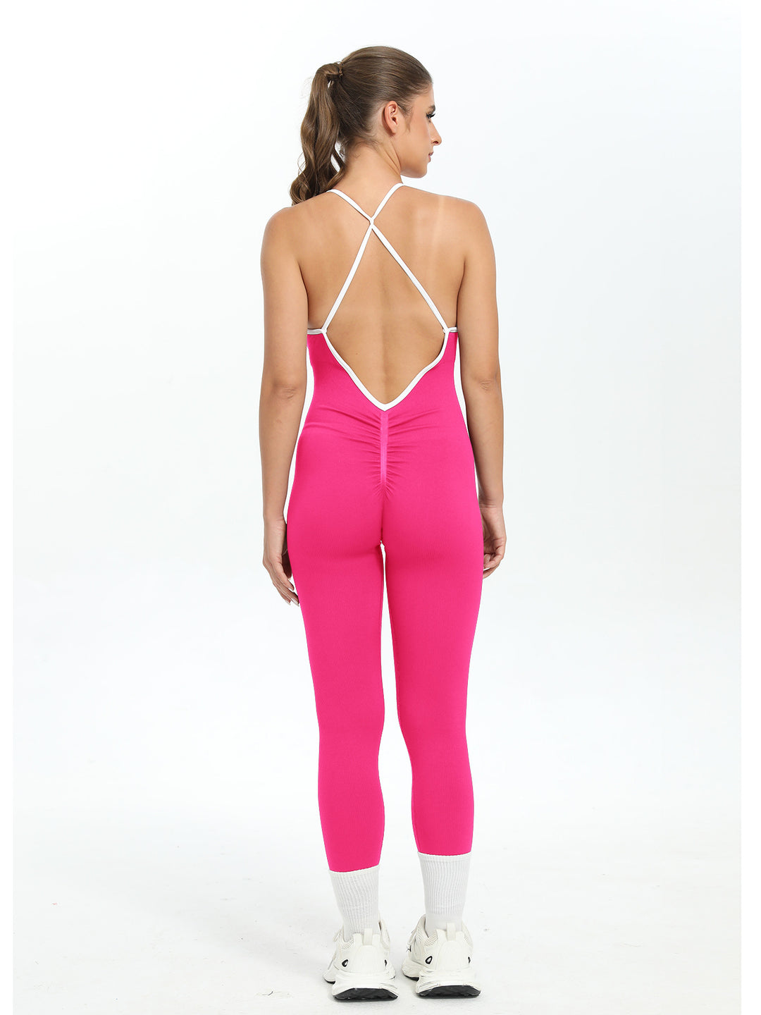Damen Bodysuit mit Racerback-Design und nahtloser Verarbeitung EB