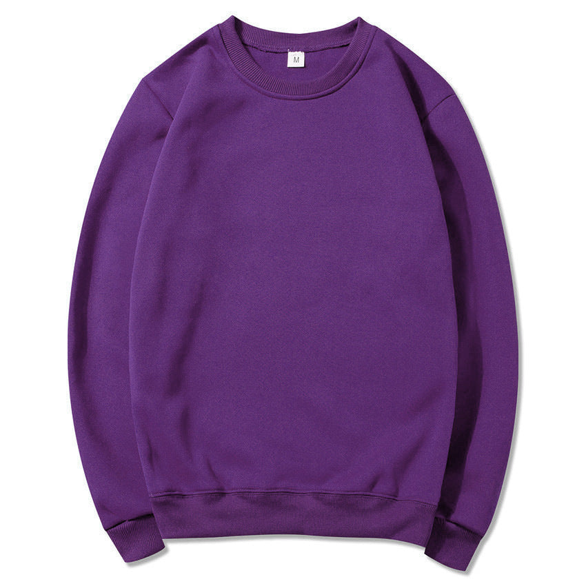 Unisex zeitloser Rundhals-Sweater ohne Kapuze mit angerauter Innenseite und verstärktem Nacken EB