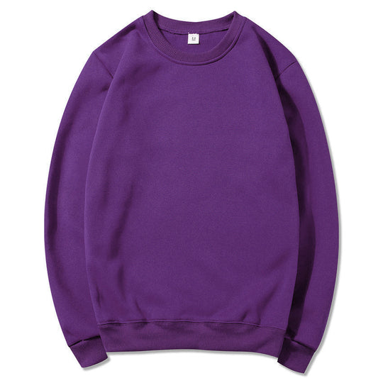 Unisex zeitloser Rundhals-Sweater ohne Kapuze mit angerauter Innenseite und verstärktem Nacken EB