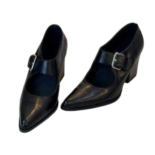 Damen Slingback-Pumps mit elegantem Schnallen-Detail EB