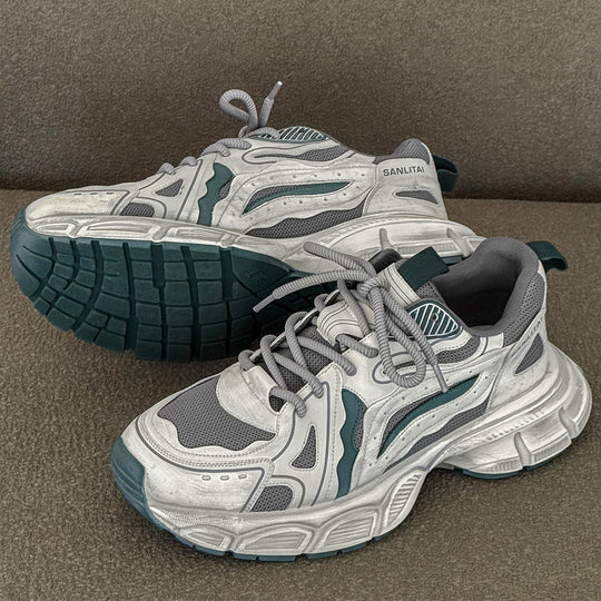 Damen Sportliche Chunky Sneakers mit atmungsaktiver Mesh-Oberfläche und robuster Sohle EB